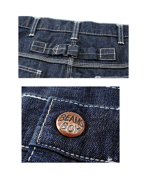 BEAMS BOY(ビームスボーイ)の「BEAMS BOY / デニム ペインターミニスカート(デニムスカート・レディース・ネイビー・0/1)」の2枚目の写真