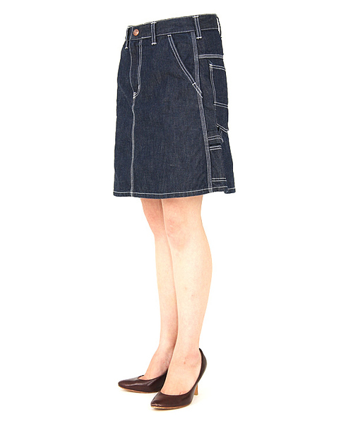 BEAMS BOY(ビームスボーイ)の「BEAMS BOY / デニム ペインターミニスカート(デニムスカート・レディース・ネイビー・0/1)」の5枚目の写真