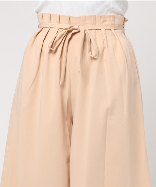 MIIA（ミーア）の「ウエストピンタックガウチョパンツ（その他パンツ・レディース・ピンク/オフホワイト/ブルー/ベージュ・FREE）」の10枚目の写真