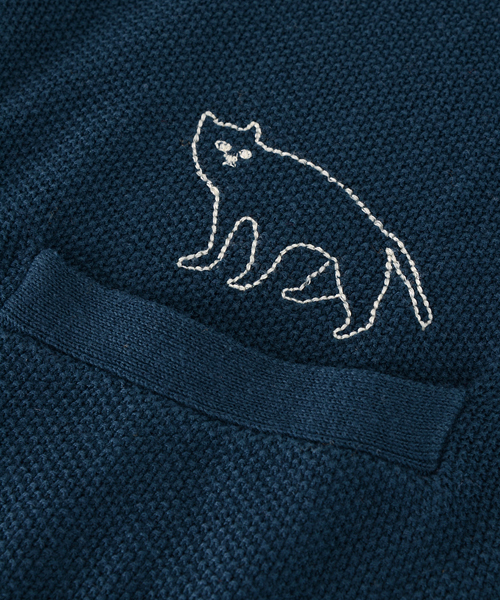 Ne-net（ネネット）の「S いぬねことりニット（ニット/セーター・レディース・グリーン/イエロー/オフホワイト・02/03）」の10枚目の写真