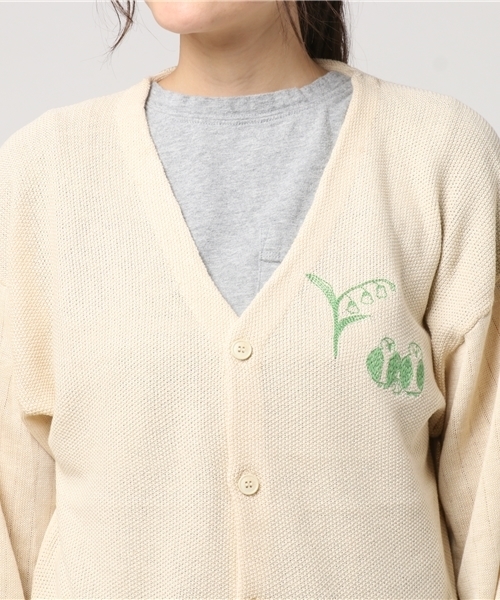 Ne-net（ネネット）の「S いぬねことりニット（ニット/セーター・レディース・グリーン/イエロー/オフホワイト・02/03）」の18枚目の写真