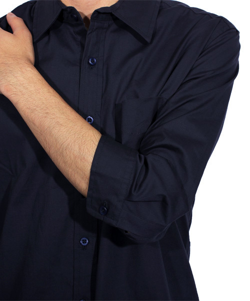 8(eight)(エイト)の「ブロード 7分袖シャツ コットン(シャツ/ブラウス・メンズ・ブラック/ホワイト/ピンク/グレー/ワイン/ネイビー・MEDIUM/LARGE/X-LARGE)」の12枚目の写真