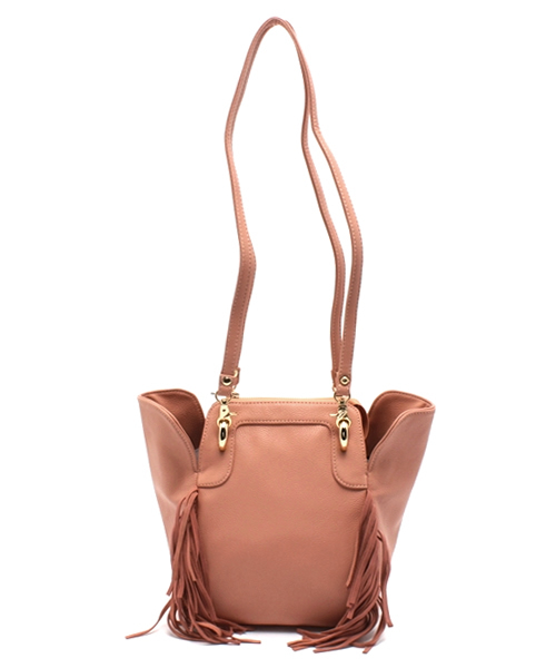 ROSE BUD（ローズバッド）の「(ROSE BUD)LEATHER FRINGE SMALL BAG 【VERY掲載】（ショルダーバッグ・レディース・ブラック/キャメル/ブラウン/レッド/ブルー/レッド系その他/ゴールド系その他/バーガンディー/アイボリー/ピンク/グリーン・ONE SIZE）」の7枚目の写真