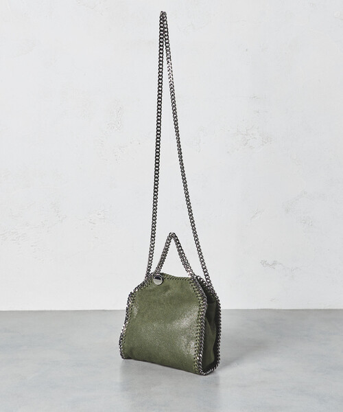 STELLA McCARTNEY（ステラマッカートニー）の「＜STELLA McCARTNEY＞ FALABELLA TINY トートバッグ（トートバッグ・レディース・オリーブ/ブラック/ピンク/コバルトブルー/ライトピンク・FREE）」の8枚目の写真