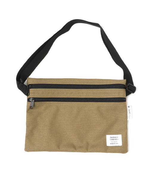 PARROTT CANVAS（パロットキャンバス）の「Parrott Canvas:ナイロンサコッシュ（ショルダーバッグ・メンズ・ダークブルー/ブラック/カーキ/パープル・ONE SIZE）」の3枚目の写真