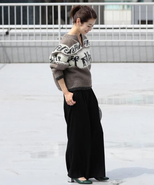 BEAUTY&YOUTH UNITED ARROWS(ビューティーアンドユースユナイテッドアローズ)の「BY∴ サキソニータックワイドパンツ ◆(その他パンツ・レディース・オフホワイト/ブラック/ダークグレー/ライトピンク/レッド・SMALL/MEDIUM/LARGE)」の7枚目の写真