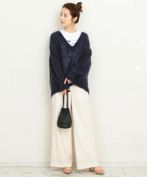 BEAUTY&YOUTH UNITED ARROWS(ビューティーアンドユースユナイテッドアローズ)の「BY∴ サキソニータックワイドパンツ ◆(その他パンツ・レディース・オフホワイト/ブラック/ダークグレー/ライトピンク/レッド・SMALL/MEDIUM/LARGE)」の20枚目の写真