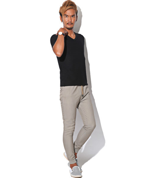 LUXSTYLE(ラグスタイル)の「TRイージージョガーパンツ(その他パンツ・メンズ・ブルー/グレー/ベージュ/ブラック/ネイビー・XL/L/M)」の8枚目の写真