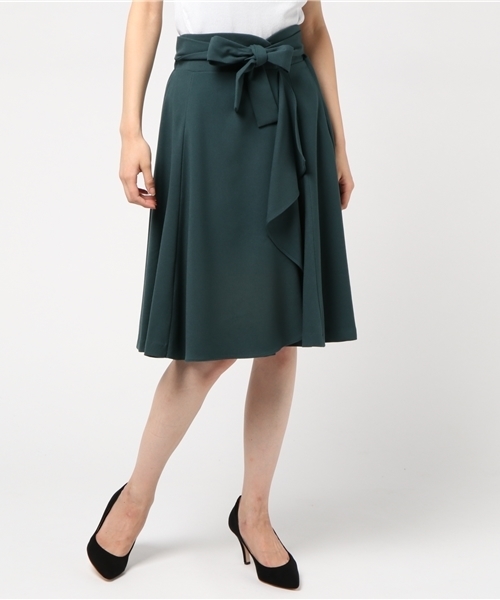 JILL by JILL STUART（ジルバイジルスチュアート）の「カラーラップスカート（スカート・レディース・ベージュ/レッド/ライトグリーン・SMALL/MEDIUM）」の12枚目の写真