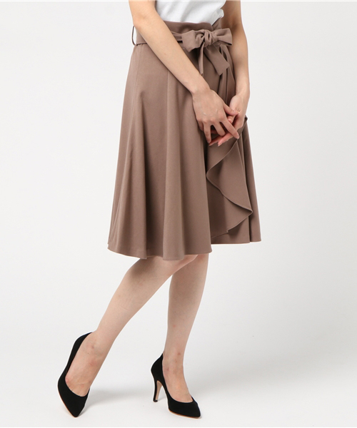 JILL by JILL STUART（ジルバイジルスチュアート）の「カラーラップスカート（スカート・レディース・ベージュ/レッド/ライトグリーン・SMALL/MEDIUM）」の13枚目の写真
