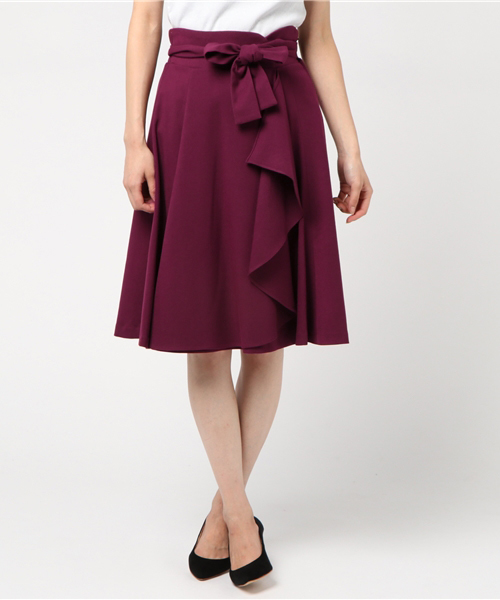 JILL by JILL STUART（ジルバイジルスチュアート）の「カラーラップスカート（スカート・レディース・ベージュ/レッド/ライトグリーン・SMALL/MEDIUM）」の15枚目の写真
