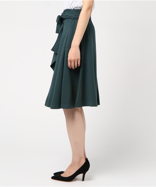 JILL by JILL STUART（ジルバイジルスチュアート）の「カラーラップスカート（スカート・レディース・ベージュ/レッド/ライトグリーン・SMALL/MEDIUM）」の5枚目の写真