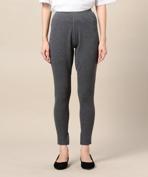 BEAUTY&YOUTH UNITED ARROWS（ビューティーアンドユースユナイテッドアローズ）の「BY∴ テレコスリットスパッツ о（レギンス/スパッツ・レディース・ブラック/ダークグレー/ブラウン・MEDIUM/SMALL）」の10枚目の写真