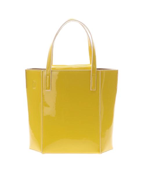 koe（コエ）の「【雑誌掲載商品】エナメル2WAYバッグ（ハンドバッグ・レディース・イエロー/ブラック/ベージュ・FREE）」の5枚目の写真