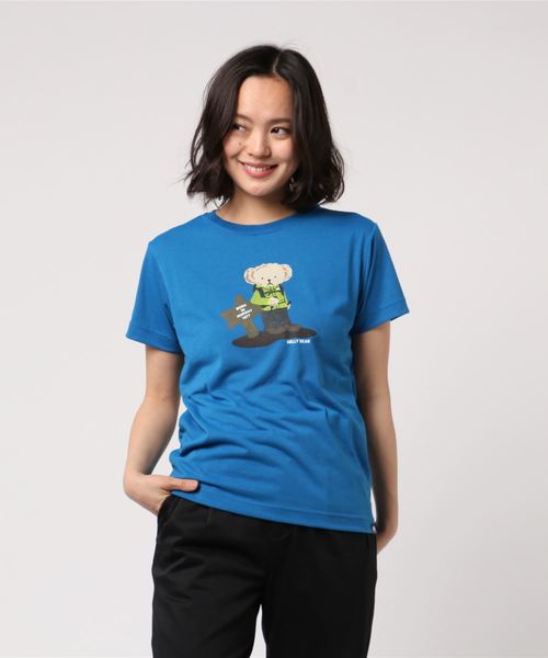 HELLY HANSEN(ヘリーハンセン)の「ヘリーハンセン ウィメンズグラフィックTシャツ / ショートスリーブヘリーベアティー(Tシャツ/カットソー・レディース・ホワイト/ミックスグレー/ブルー/ダークブルー・LARGE/MEDIUM)」の3枚目の写真