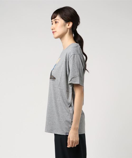 HELLY HANSEN(ヘリーハンセン)の「ヘリーハンセン ウィメンズグラフィックTシャツ / ショートスリーブヘリーベアティー(Tシャツ/カットソー・レディース・ホワイト/ミックスグレー/ブルー/ダークブルー・LARGE/MEDIUM)」の5枚目の写真
