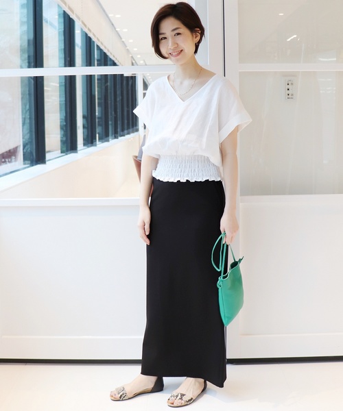 JOURNAL STANDARD（ジャーナルスタンダード）の「《WEB限定》JS+e40リネンブラウス◆（シャツ/ブラウス・レディース・ホワイト/ブラック/パープル/オレンジ系その他・FREE）」の10枚目の写真