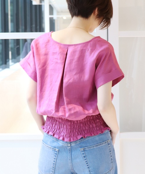 JOURNAL STANDARD（ジャーナルスタンダード）の「《WEB限定》JS+e40リネンブラウス◆（シャツ/ブラウス・レディース・ホワイト/ブラック/パープル/オレンジ系その他・FREE）」の16枚目の写真