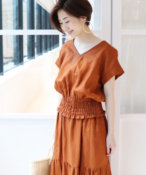 JOURNAL STANDARD（ジャーナルスタンダード）の「《WEB限定》JS+e40リネンブラウス◆（シャツ/ブラウス・レディース・ホワイト/ブラック/パープル/オレンジ系その他・FREE）」の21枚目の写真