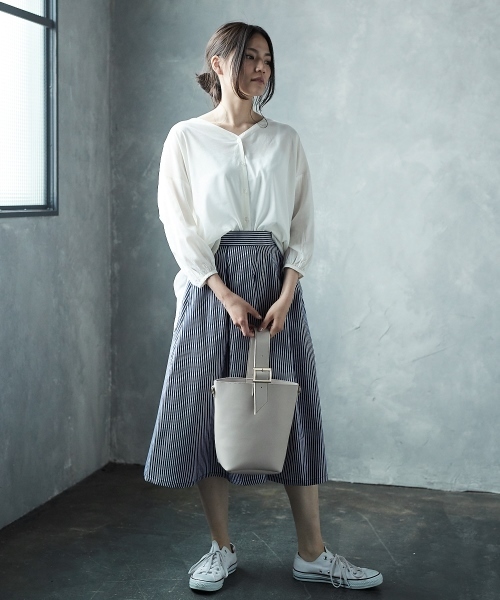 AMERICAN HOLIC（アメリカンホリック）の「2WAYバケツバッグ（ショルダーバッグ・レディース・ホワイト/ブラック/グレー・FREE）」の8枚目の写真