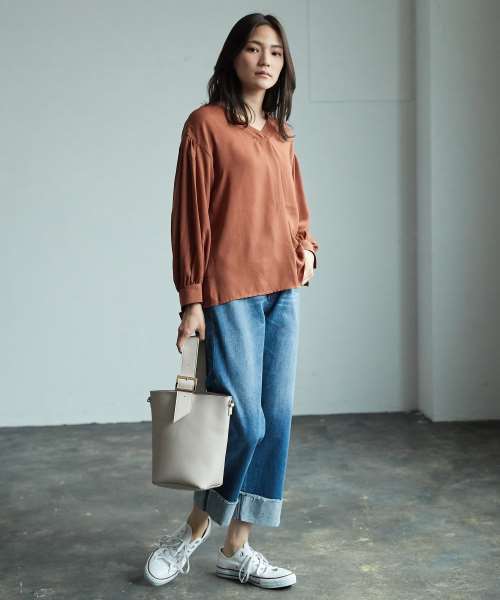 AMERICAN HOLIC（アメリカンホリック）の「2WAYバケツバッグ（ショルダーバッグ・レディース・ホワイト/ブラック/グレー・FREE）」の9枚目の写真