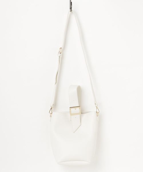 AMERICAN HOLIC（アメリカンホリック）の「2WAYバケツバッグ（ショルダーバッグ・レディース・ホワイト/ブラック/グレー・FREE）」の2枚目の写真