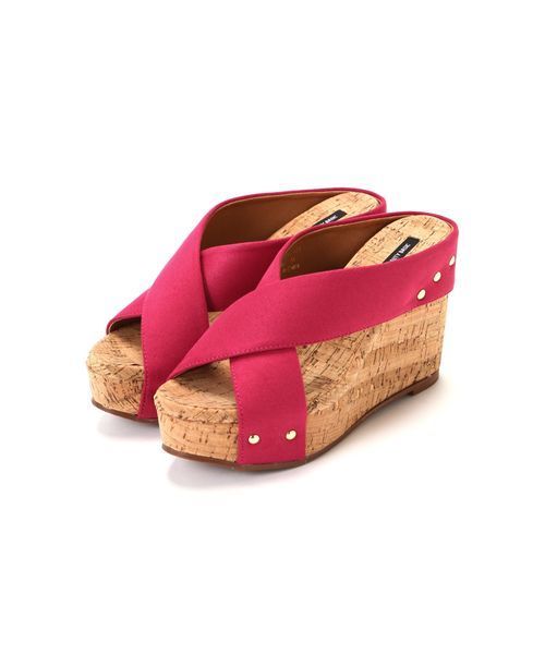 NATURAL BEAUTY BASIC(ナチュラルビューティーベーシック)の「クロスコルクミュール(サンダル・レディース・ホワイト/ベージュ系その他/ピンク・LARGE/MEDIUM/SMALL)」の9枚目の写真