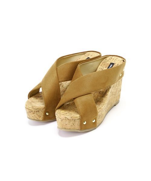 NATURAL BEAUTY BASIC(ナチュラルビューティーベーシック)の「クロスコルクミュール(サンダル・レディース・ホワイト/ベージュ系その他/ピンク・LARGE/MEDIUM/SMALL)」の11枚目の写真