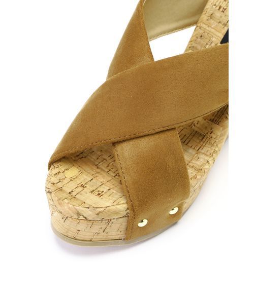NATURAL BEAUTY BASIC(ナチュラルビューティーベーシック)の「クロスコルクミュール(サンダル・レディース・ホワイト/ベージュ系その他/ピンク・LARGE/MEDIUM/SMALL)」の14枚目の写真