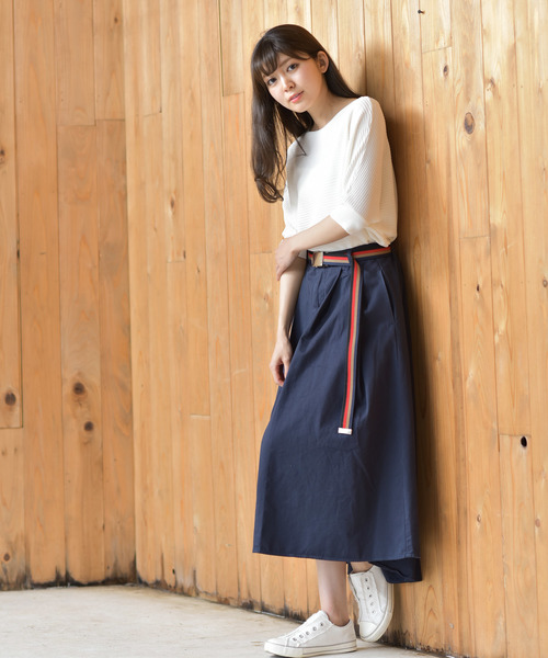 rps（アールピーエス）の「横リブドルマンニットプルオーバー（ニット/セーター・レディース・オフホワイト/杢グレー/カーキ/イエロー/ネイビー/ラベンダー・M）」の10枚目の写真