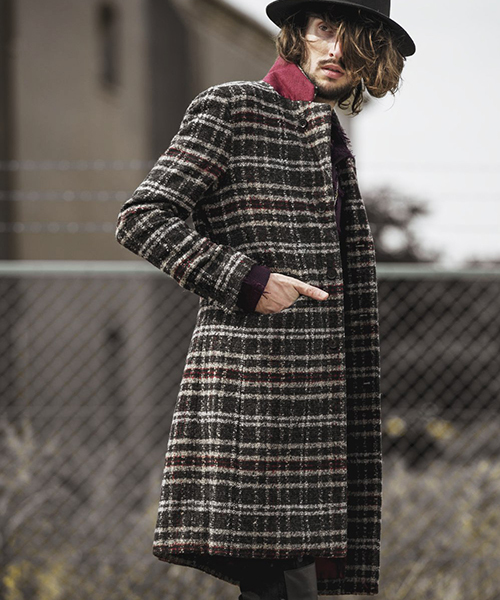 NO ID.（ノーアイディ）の「mj5955-チェックチェスターコート
