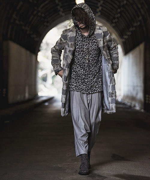 NO ID.(ノーアイディ)の「mj5955-チェックチェスターコート(チェスターコート・メンズ・レッド/ブルー/グレー・1/2/3)」の11枚目の写真