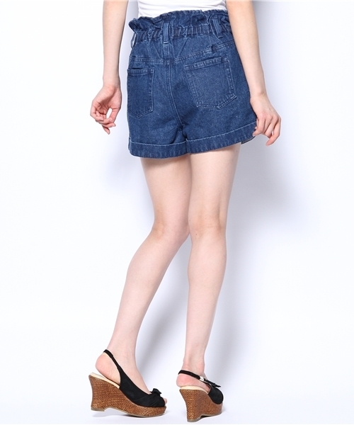 one after another NICE CLAUP（ワンアフターアナザーナイスクラップ）の「【ナイスクラップ】ﾊｲｳｪｽﾄﾃﾞﾆﾑﾊﾟﾝﾂ（デニムパンツ・レディース・オフホワイト/ケミカルウォッシュ/ブルー・FREE）」の4枚目の写真