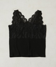 natural couture | リブテレコレースインナー(キャミソール)