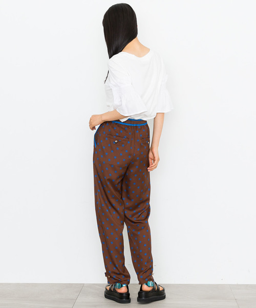 MUVEIL（ミュベール）の「【MUVEIL】ドットプリントパンツ（その他パンツ・レディース・ネイビー/ブラウン・38/36）」の10枚目の写真