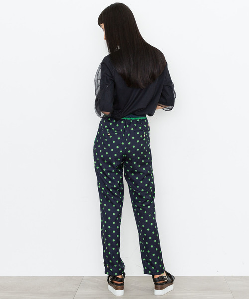 MUVEIL（ミュベール）の「【MUVEIL】ドットプリントパンツ（その他パンツ・レディース・ネイビー/ブラウン・38/36）」の14枚目の写真