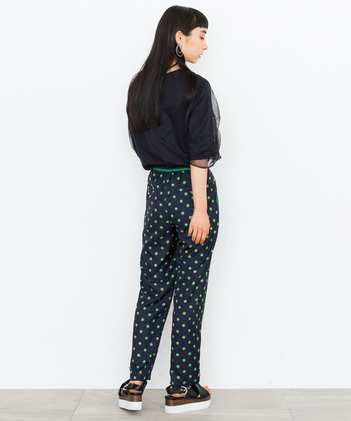 MUVEIL（ミュベール）の「【MUVEIL】ドットプリントパンツ（その他パンツ・レディース・ネイビー/ブラウン・38/36）」の15枚目の写真