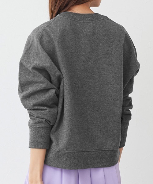 Pierrot(ピエロ)の「スウェットプルオーバー(スウェット・レディース・ブラック/ネイビー/アイボリー/杢グレー/チャコール/ベージュ系その他・M/L)」の15枚目の写真