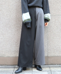 &g'aime | 【&g'aime】バイカラーワイドパンツ(その他パンツ)