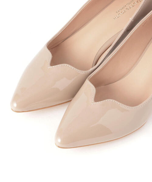 BEAUTY&YOUTH UNITED ARROWS（ビューティーアンドユースユナイテッドアローズ）の「BY フェイクレザーエナメルパンプス ◆（パンプス・レディース・ブラック/ベージュ・38/36/37/35h/36h/37h）」の6枚目の写真