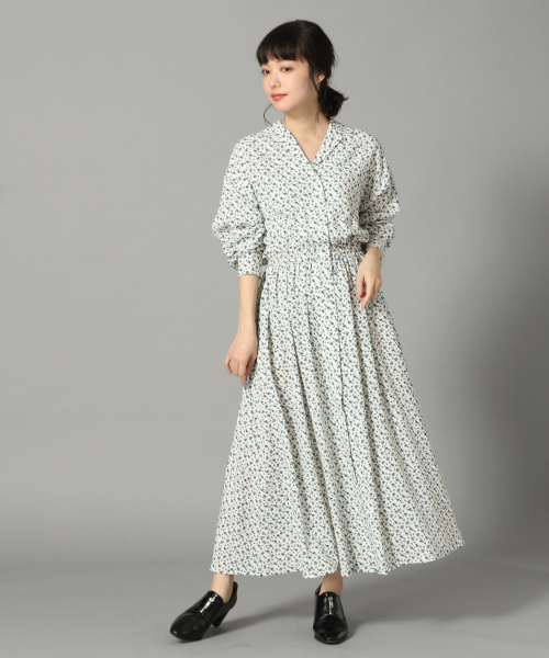 LOWRYS FARM（ローリーズファーム）の「カイキンシャツワンピース　823921（ワンピース・レディース・ホワイト系その他/ブラック系その他/ドット/カーキ/ベージュ・MEDIUM/LARGE）」の10枚目の写真