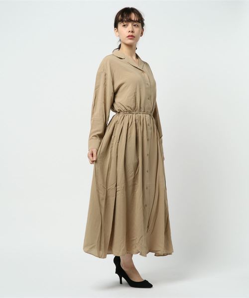 LOWRYS FARM（ローリーズファーム）の「カイキンシャツワンピース　823921（ワンピース・レディース・ホワイト系その他/ブラック系その他/ドット/カーキ/ベージュ・MEDIUM/LARGE）」の22枚目の写真