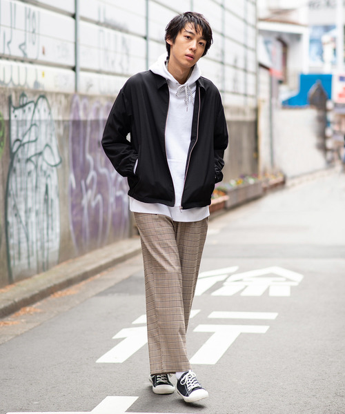 WEGO（ウィゴー）の「WEGO/ストレッチスウィングトップ（ブルゾン・メンズ・ブラック/パープル・LARGE/MEDIUM）」の17枚目の写真