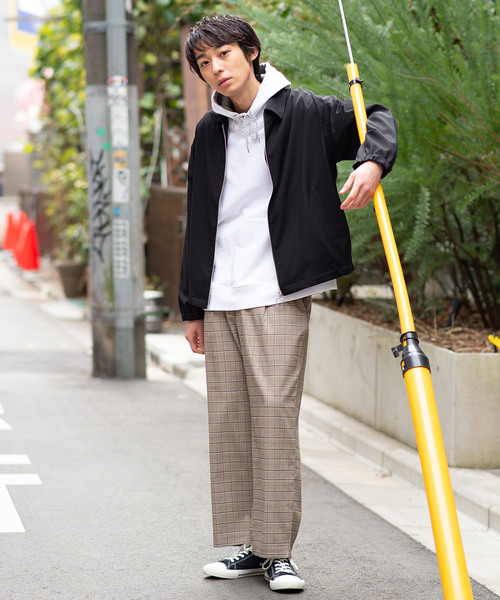 WEGO（ウィゴー）の「WEGO/ストレッチスウィングトップ（ブルゾン・メンズ・ブラック/パープル・LARGE/MEDIUM）」の15枚目の写真