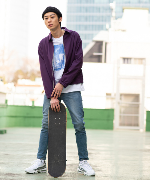 WEGO（ウィゴー）の「WEGO/ストレッチスウィングトップ（ブルゾン・メンズ・ブラック/パープル・LARGE/MEDIUM）」の13枚目の写真