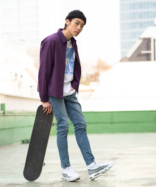 WEGO（ウィゴー）の「WEGO/ストレッチスウィングトップ（ブルゾン・メンズ・ブラック/パープル・LARGE/MEDIUM）」の12枚目の写真