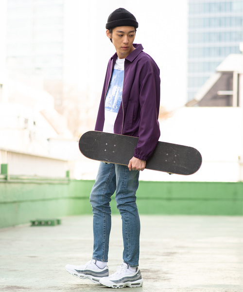 WEGO（ウィゴー）の「WEGO/ストレッチスウィングトップ（ブルゾン・メンズ・ブラック/パープル・LARGE/MEDIUM）」の11枚目の写真