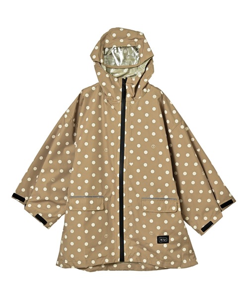 KiU(キウ)の「リフレクター付き キッズ スリーブレインポンチョ for kids【A】(レインコート/ポンチョ・キッズ・ブラック/オフホワイト/ホワイト系その他/ドット/パープル系その他/カーキ/マルチ/ブラック系その他/ブラック系その他2/ブルー系その他/タイガーカモ・MEDIUM/LARGE)」の11枚目の写真