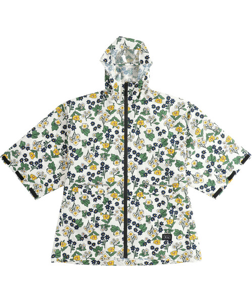 KiU(キウ)の「リフレクター付き キッズ スリーブレインポンチョ for kids【A】(レインコート/ポンチョ・キッズ・ブラック/オフホワイト/ホワイト系その他/ドット/パープル系その他/カーキ/マルチ/ブラック系その他/ブラック系その他2/ブルー系その他/タイガーカモ・MEDIUM/LARGE)」の17枚目の写真