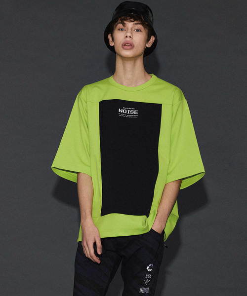 SHAREEF（シャリーフ）の「GEORGETTE JQ SQUARE S/S（Tシャツ/カットソー・メンズ・ブラック/ラベンダー/ホワイト/ライム・1/3/2）」の3枚目の写真